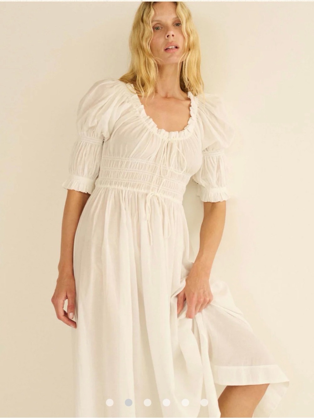 Doen Ischia Dress - M - NWT - Color Salt (White) - Picture 2 of 7